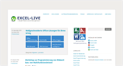 Desktop Screenshot of excel-live.de