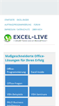Mobile Screenshot of excel-live.de