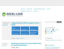 Tablet Screenshot of excel-live.de